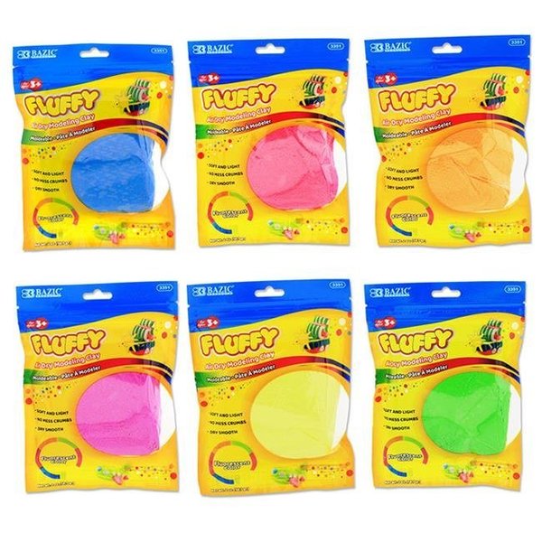 Bazic Products DDI 2343449 BAZIC 2 oz. Fluorescent Colors Air Dry Modeling Clay Case of 48 2343449